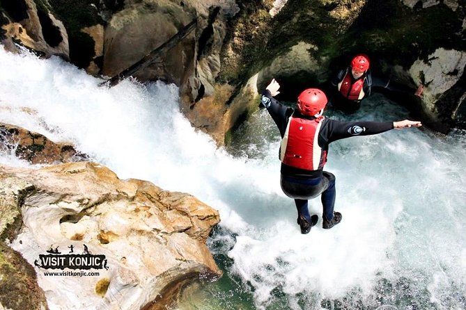 Canyoning Rakitnica river - Inside the canyon: swimming, climbing, jumping, and controlled chaos