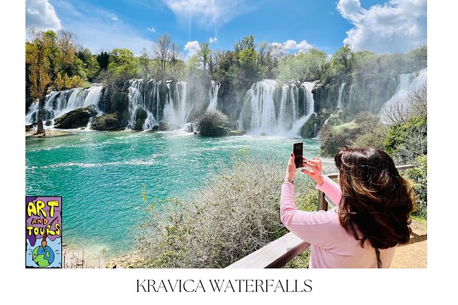 PRIVATE SUNNY HERZEGOVINA TOUR (Mostar + Kravice Falls + 3cities) - Stop 5: Kravice Falls for Water, Greenery, and a Reset