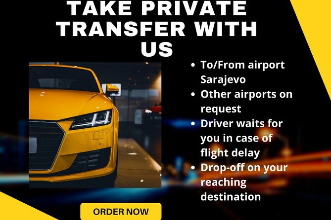 Sarajevo: Shuttle to/from Sarajevo Intl. Airport - How Sarajevo Airport Pickup Works (Name Sign, Waiting Times, Mobile Ticket)